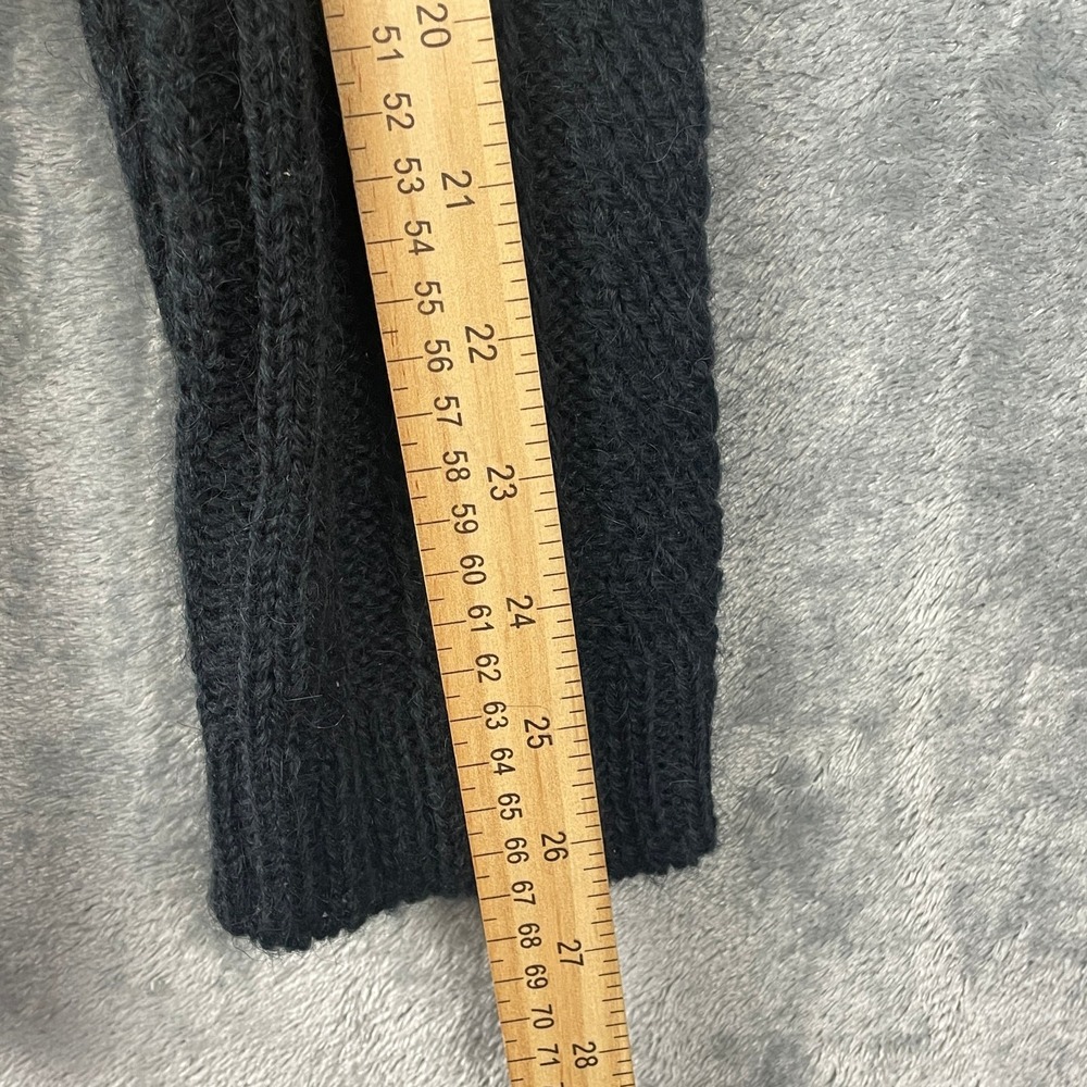 CP Shades Sweater Medium Black Mohair Alpaca Mix Knit Pullover Old‎ Money Staple - Picture 7 of 7